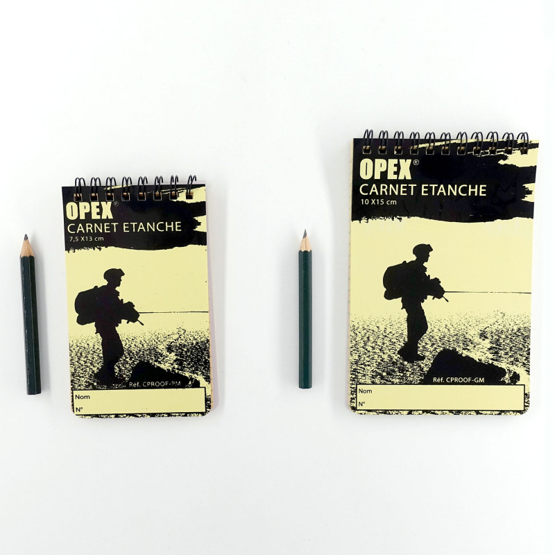 Carnet étanche avec crayon – notes résistantes à l’eau & utilisable terrain Carnet étanche avec crayon – notes résistantes à l’eau & utilisable terrain