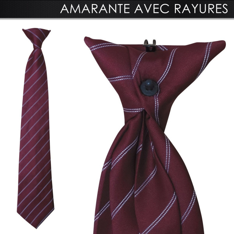 Cravate R-Clip amarante – élégante & moderne