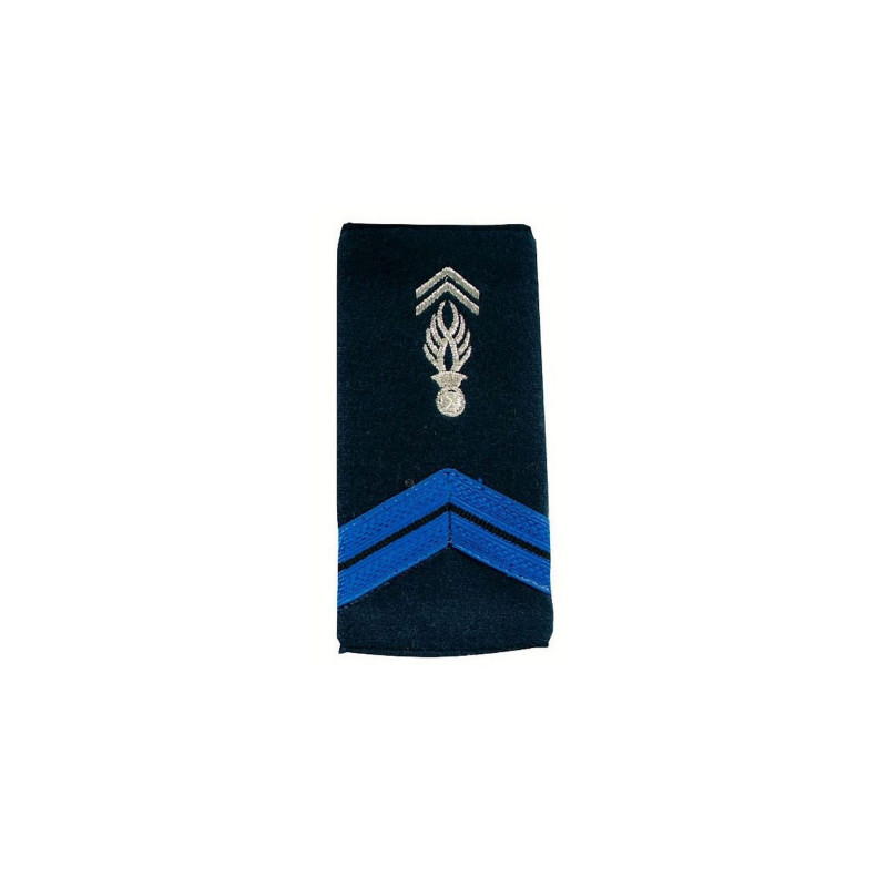 Fourreaux brodés Gendarme Adjoint — paire d’épaulettes 11x5 cm