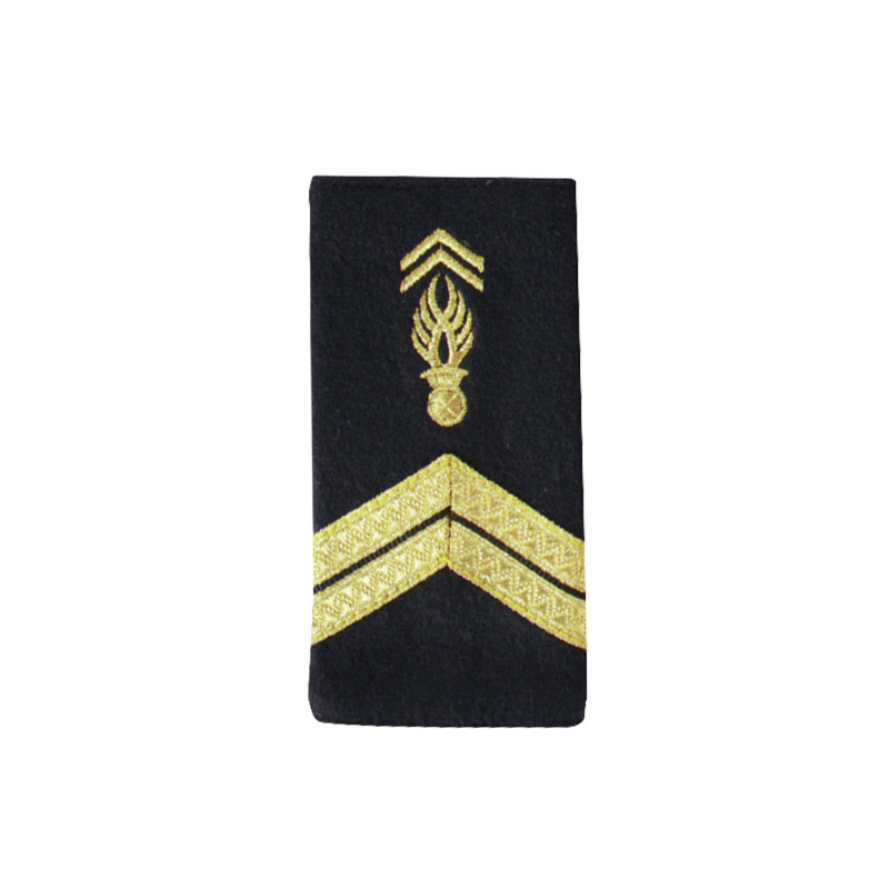 Fourreaux brodés Gendarme Adjoint — paire d’épaulettes 11×5 cm