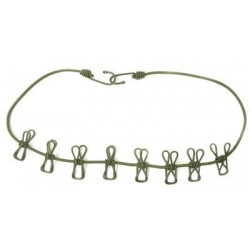 Tendeur corde à linge avec 8 pinces eva  longueur 110cm