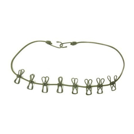 Tendeur corde à linge avec 8 pinces eva  longueur 110cm