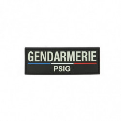 Bande DORSALE gendarmerie PSIG 10 x 3 en PVC relief
