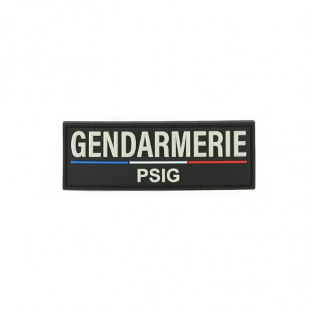 Bande DORSALE gendarmerie PSIG 10 x 3 en PVC relief