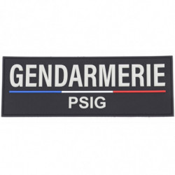 Bande DORSALE gendarmerie  PSIG 28 x 10 en PVC relief