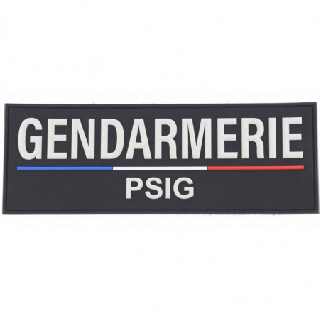 Bande DORSALE gendarmerie  PSIG 28 x 10 en PVC relief