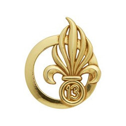 Insigne de beret doré Légion 13ème Demi-brigade de Légion Etrangère