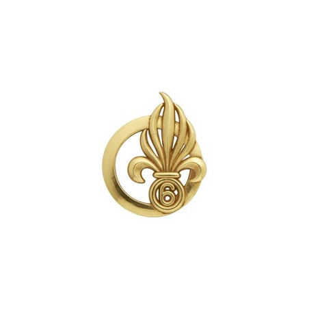 Insigne de beret doré Légion 6ème Régiment Etranger de Génie