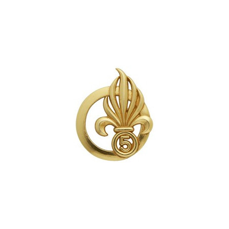 Insigne de beret doré Légion 5ème Régiment Etranger d'Infanterie
