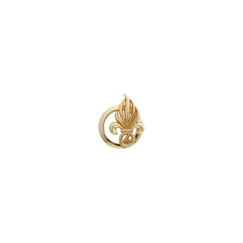 Insigne de beret doré Légion 4ème Régiment Etranger d'Infanterie