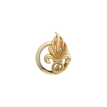 Insigne de beret doré Légion 4ème Régiment Etranger d'Infanterie