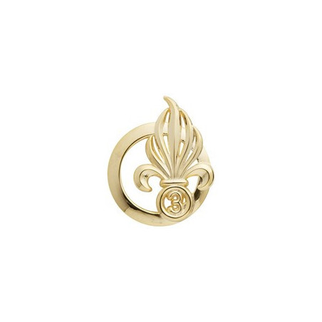 Insigne de beret doré Légion 3ème Régiment Etranger d'Infanterie