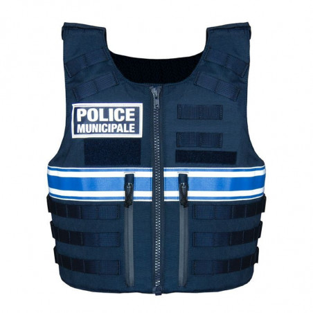 Gilet pare balles FULL TACTICAL IIIA Port extérieur Police municipale