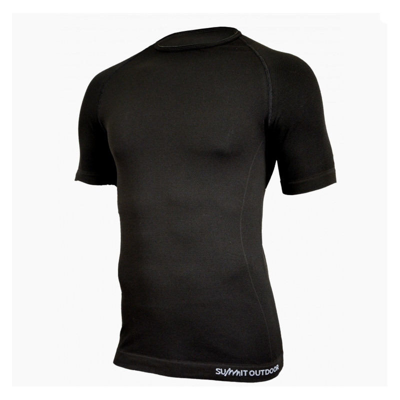 Tee-shirt première peau micro-aéré noir