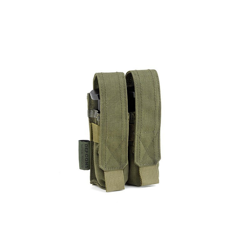 Porte chargeur double 9mm vert OD