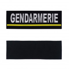 Bandeau d'identification "gendarmerie" brodé - auto-agrippant - multi-couleurs