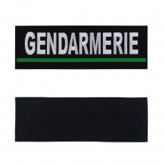 Bandeau d'identification "gendarmerie" brodé - auto-agrippant - multi-couleurs