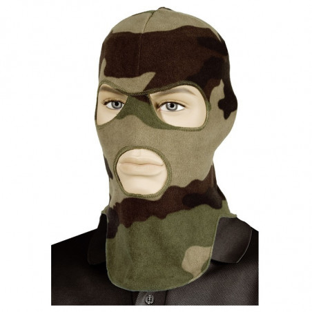 Cagoule 3 trous polaire Camouflage CE