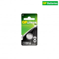 GP pile bouton, Lithium, CR2016