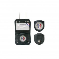 PORTE CARTE AVEC CHAINE et MEDAILLE SECURITE