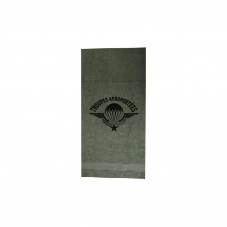 SERVIETTE MILITAIRE KAKI AVEC MARQUAGE PARA