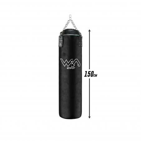 Sac de frappe 150 x 40 cm Cuir Noir