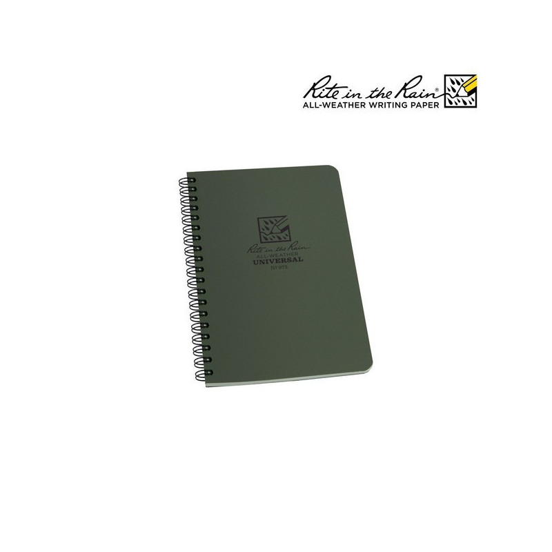 Carnet tout temps 11.7 x 17.7 vert