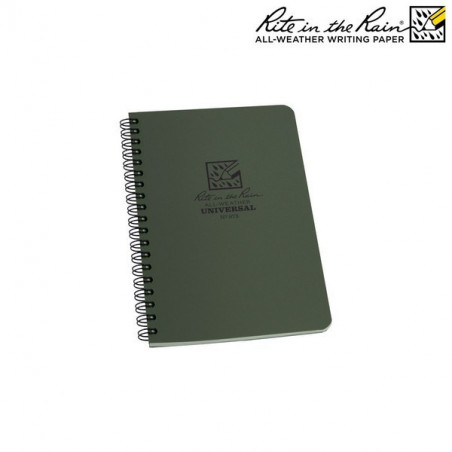 Carnet tout temps 11.7 x 17.7 vert