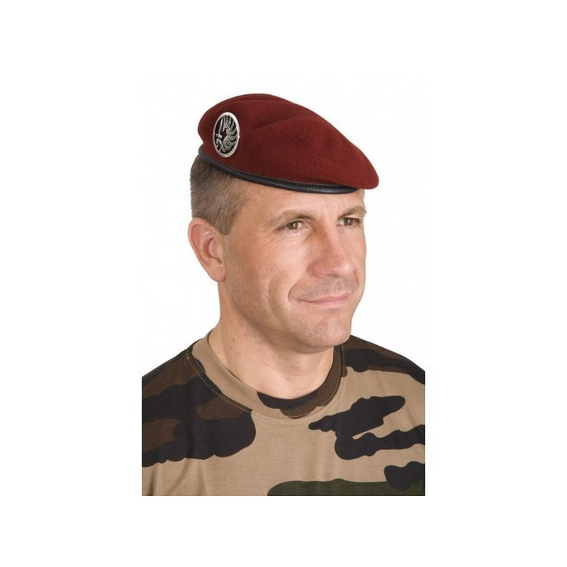 Béret commando Troupes Aéroportées amarante