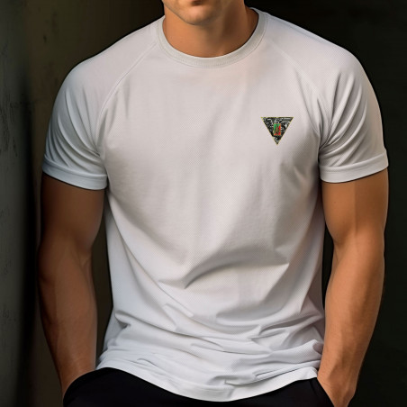 T-shirt Félin polyester mesh brodé 2-REP