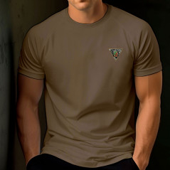 T-shirt Félin polyester mesh brodé 2-REP