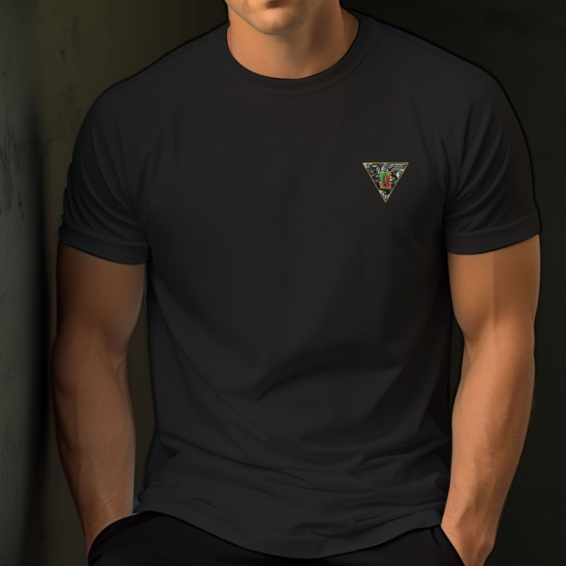 TEE SHIRT FELIN POLYESTER MESH BRODE 2°REP