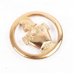 Insigne de béret Génie doré