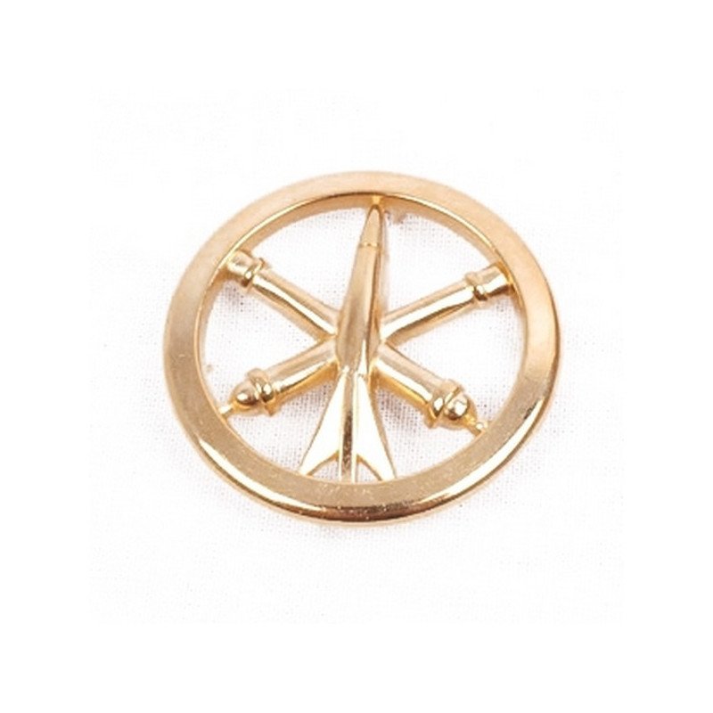 Insigne de beret Artillerie doré