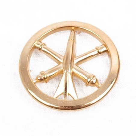 Insigne de beret Artillerie doré