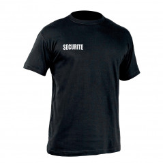 T-shirt STRONG Gendarmerie – noir, marquage jaune