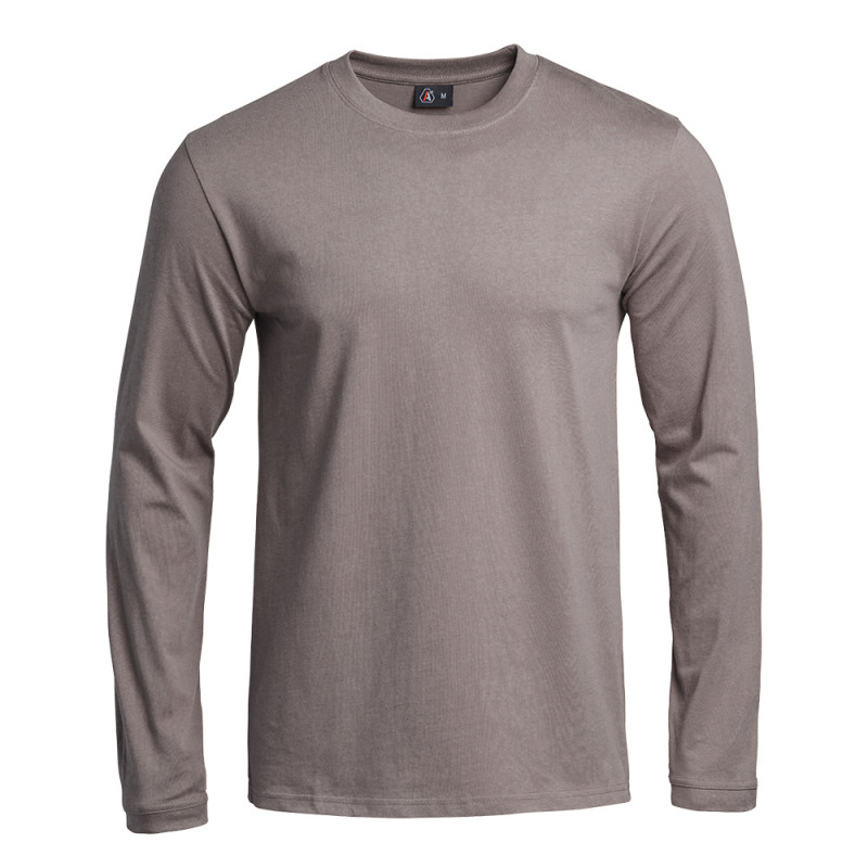 T-shirt STRONG manches longues brun Terre de France