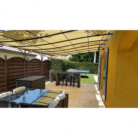 Filet anti chaleur 4x4m sable