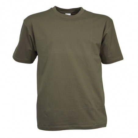 Tee-Shirt militaire kaki à manches courtes.