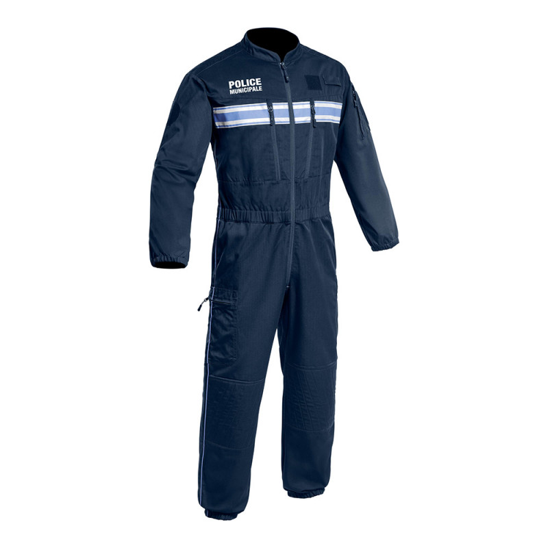 Combinaison SWAT Police Municipale P.M. ONE – Antistatique & Déperlant Bleu Marine