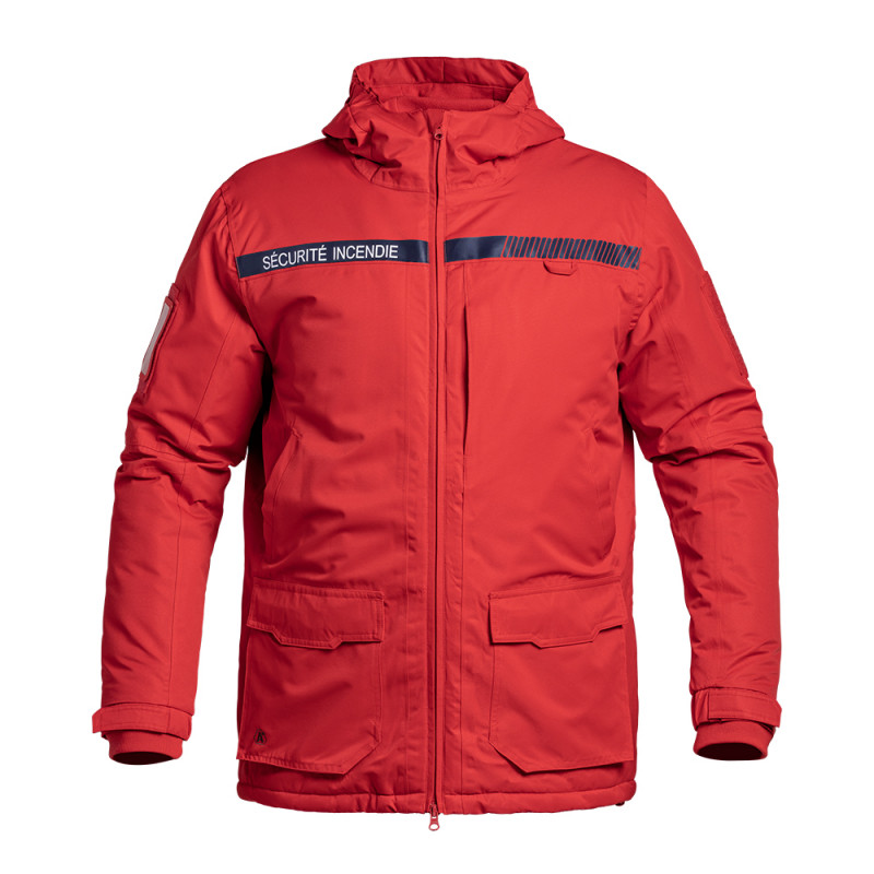 Parka Hardshell WF 150 – Rouge – Imperméable & Isolation –10 °C