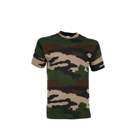 Tee-shirt en coton camouflage