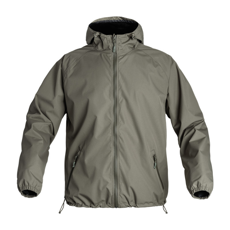Veste courte Lightshell RAIN PROTECT – Vert Olive – Imperméable & Coupe-vent – A10 Equipment