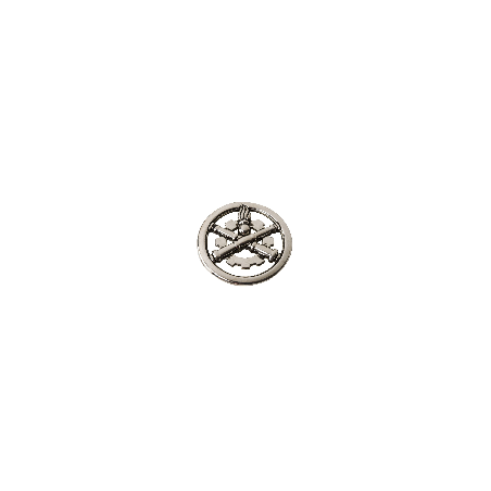 Insigne de beret argenté Matériel