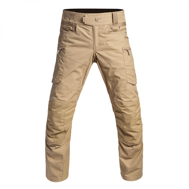 Pantalon V2 FIGHTER tan – entrejambe 89 cm – Ripstop 5.0, renforts & poches utilitaires