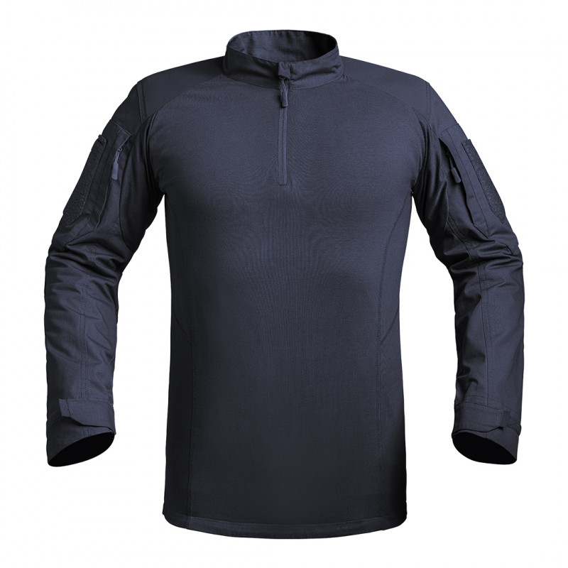 Chemise UBAS V2 FIGHTER bleu marine – Ripstop 5.0 & coton, chemise tactique robuste