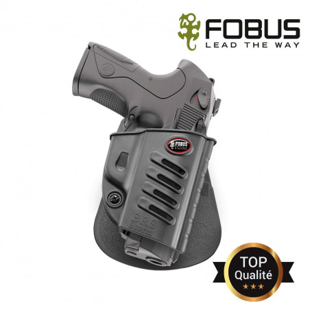 Holster rigide polymère pour Beretta 92FS / PAMAS à rétention passive (vis d’ajustage)