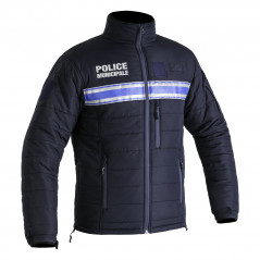 Blouson matelassé Police Municipale P.M. ONE bleu marine