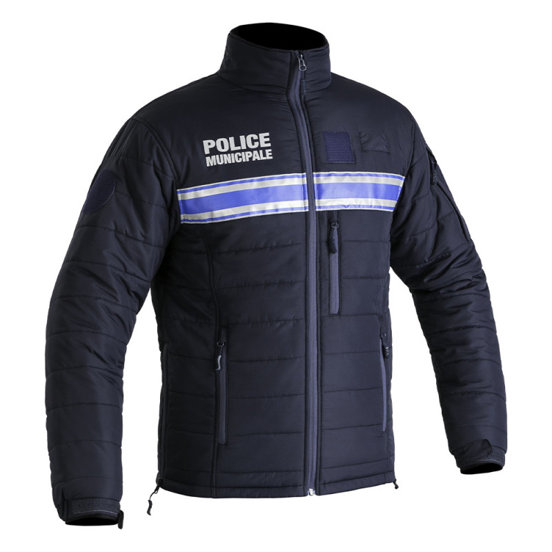 Blouson matelassé Police Municipale P.M. ONE bleu marine – isolation & fonctionnalité