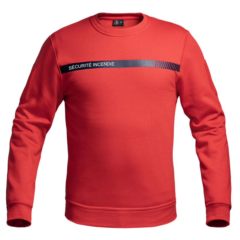 Sweat SÉCU-ONE Sécurité Incendie rouge – confort & visibilité Sweat SÉCU-ONE Sécurité Incendie rouge – confort & visibilité
